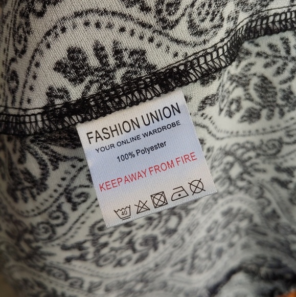 RETRO funky Fashion Union print dress size XS - Picture 5 of 8
